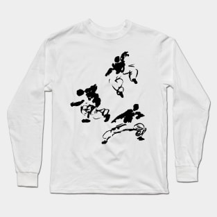 martial-arts fighters in a circle Long Sleeve T-Shirt